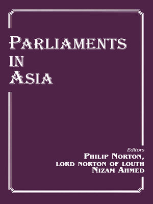 cover image of Parliaments in Asia